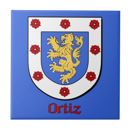 Ortiz Family Shield Fliese (Vorderseite)