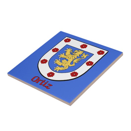 Ortiz Family Shield Fliese (Seite)