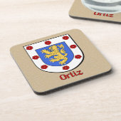 Ortiz Family Shield Untersetzer (Linke Seite)