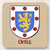 Ortiz Family Shield Untersetzer (Vorderseite)