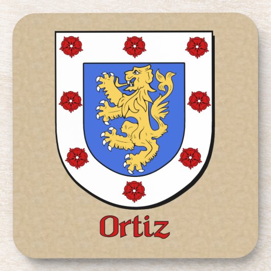 Ortiz Family Shield Untersetzer (Vorderseite)
