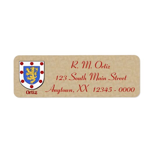 Ortiz Heraldic Shield (Vorne)