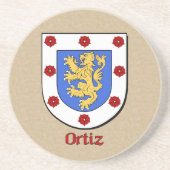 Ortiz Heraldic Shield Untersetzer (Vorne)