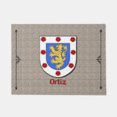 Ortiz Historischer Schild auf Kobelstein Fußmatte (Vorderseite)
