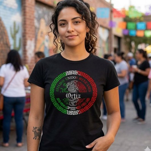 Ortiz Nachname México Emblem Shirt