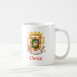 Ortiz Schild von Puerto Rico Kaffeetasse