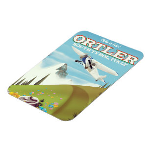 Ortler - Südtirol, Italien Reiseplakat Magnet