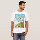 Ortler - Südtirol, Italien - Reiseplakat T-Shirt (Vorne ganz)