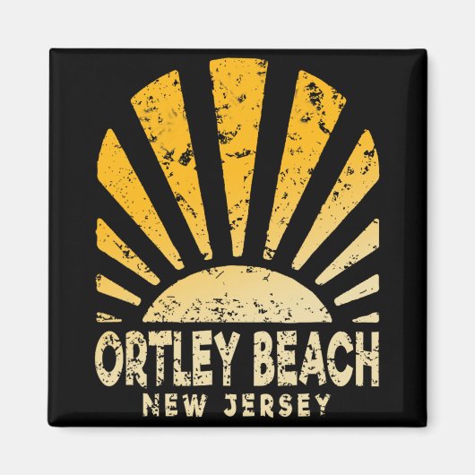 Ortley Beach Nj - Sunny Ortley Beach New Jersey Magnet (Vorne)