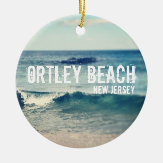 Ortley Strand - 2013 - Erholung am Jersey-Ufer Keramikornament (Vorne)