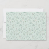 Örtlich angebaute Igel-Blumenkinderdusche lädt ein Dankeskarte (Rückseite)