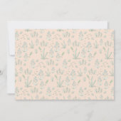 Örtlich angebaute Igel-Blumenkinderdusche lädt ein Dankeskarte (Rückseite)