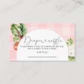 Örtlich angebautes Rosa-Gemüse-Gewinnspiel Begleitkarte (Vorderseite)