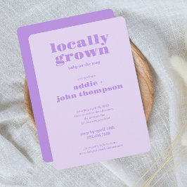 Örtlich angelegte Einladung | Farbblock LILA