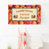 Örtlich angelegte Pfirsiche zum Verkauf Banner (Insitu)