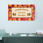 Örtlich angelegte Pfirsiche zum Verkauf Banner (Messeveranstaltung)