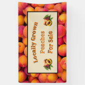 Örtlich angelegte Pfirsiche zum Verkauf Banner (Vertikal)