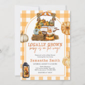 Örtlich angelegte Pumpkin-Kinderdusche Einladung (Vorderseite)