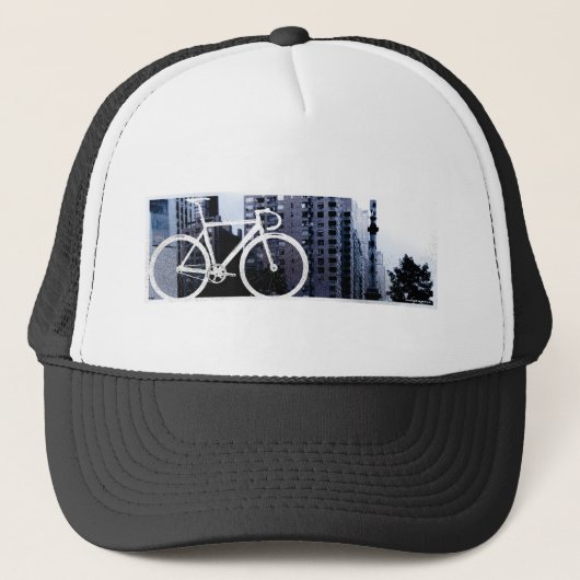 Örtlich festgelegt - Boston-Blau Truckerkappe (Vorderseite)