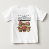 Örtlich gezüchtete Blume Blumenmarkt Baby T-shirt (Vorderseite)