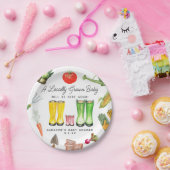 Örtlich gezüchtete Pink Boots Gemüsegüterdusche Pappteller (Party)