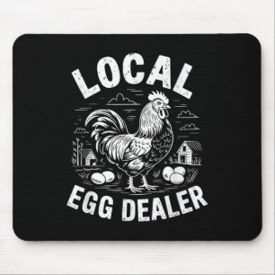 Örtliche Eierhändler Retro Funny Chicken Oster Far Mousepad