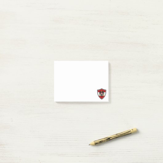 Örtliche Fahne Post-it Klebezettel (Auf Schreibtisch)