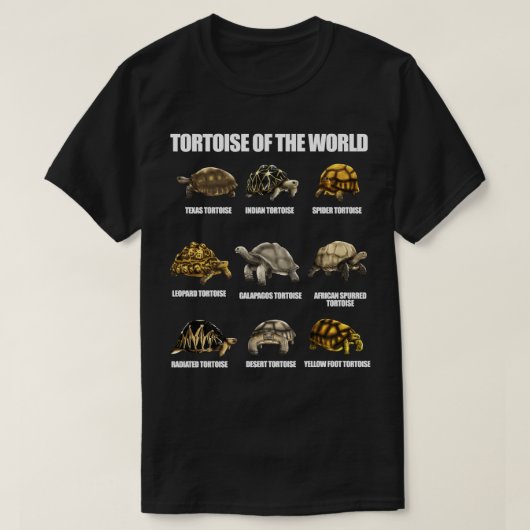 Ortoises des Weltlandes urtle Educational Animal T-Shirt (Design vorne)