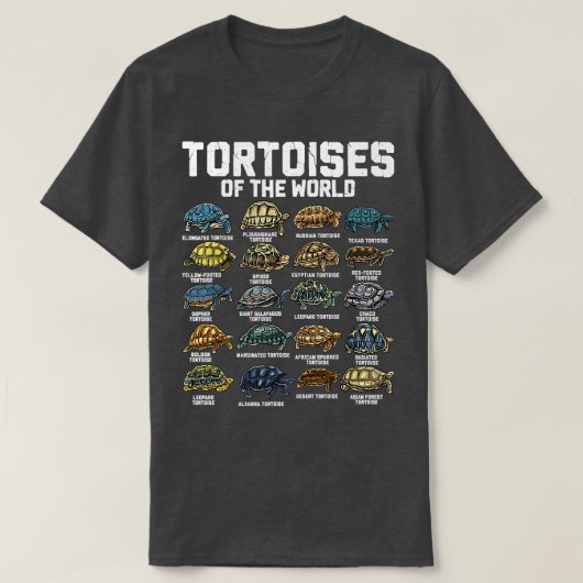 Ortoises Tier der Welt Reptilienschildkröte T-Shirt (Design vorne)
