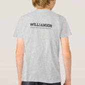 Ortsname des benutzerdefinierten Kanufahrers Tri-Blend Shirt (Rückseite)