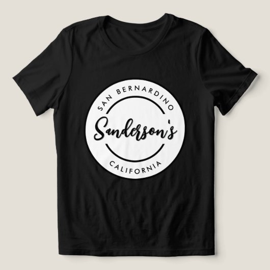 Ortsname für benutzerdefinierte Städte Tri-Blend Shirt (Design Vorderseite)
