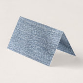 Ortsname-Karte - Denim Visitenkarten (Rückseite)