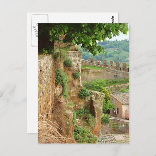 Orvieto Battlement Postkarte (Vorne/Hinten)