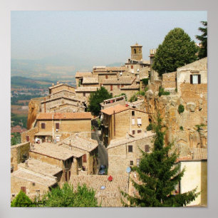 Orvieto, Italien-Fotografieplakat Poster