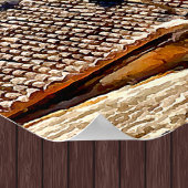 Orvieto Italien Hillside mit Orvieto Italien Text Poster