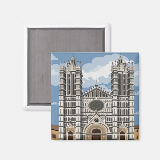 Orvieto, Italien Magnet (Vorderseite/Rückseite)