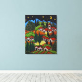 Orvieto Italien Malerei - Canvas Print Leinwanddruck (Insitu (Holzboden))