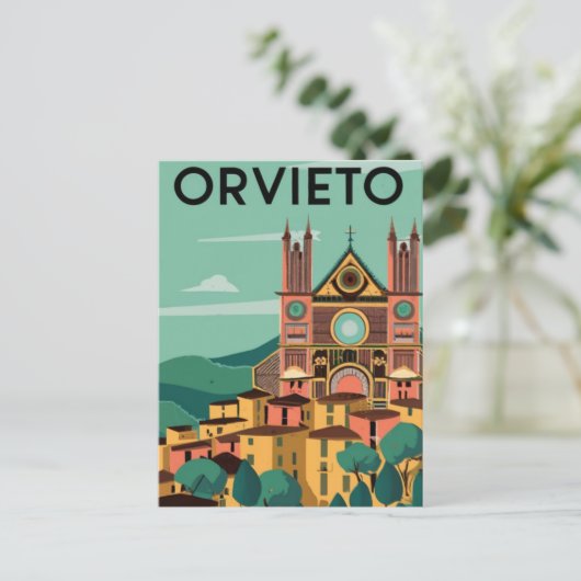 Orvieto, Italien Postkarte (Stehend Vorderseite)