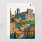 Orvieto, Italien, Vintag Postkarte (Vorne/Hinten)