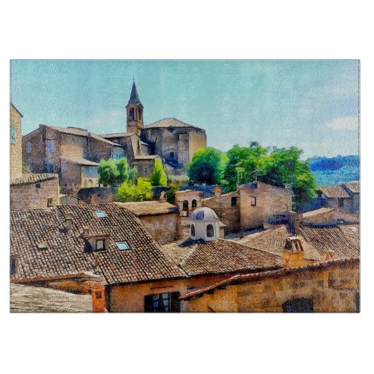 Orvieto Italy Hillside Schneidebrett (Vorderseite)