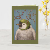 Orville die Pinguinkarte Karte (Gelbe Blume)