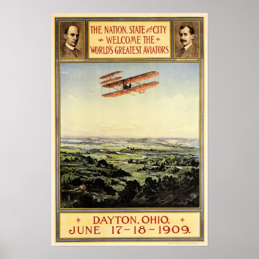 Orville & Wilbur Wright Brothers Beste Aviators Poster (Vorne)
