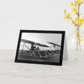 Orville Wright Flugzeug 1909 Karte (Gelbe Blume)
