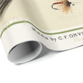 Orvis Fly Fishing Pattern Geschenkpapier (Rolleneckpunkt)