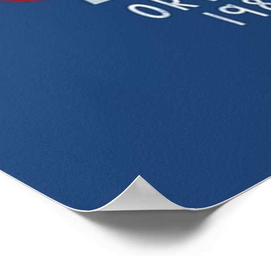 Orwell 1984 für dunklen Hintergrund, der die Kontr Poster (Ecke)