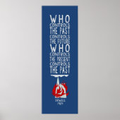 Orwell 1984 für dunklen Hintergrund, der die Kontr Poster (Vorne)