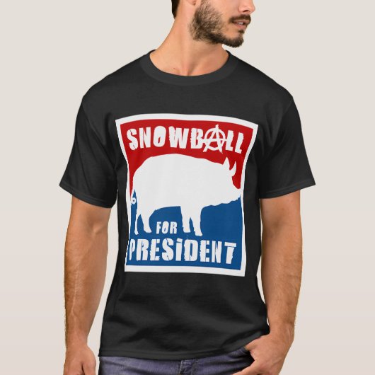 Orwell - Tierfarm - Snowball für T-Shirt (Vorderseite)