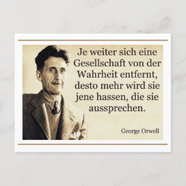 orwell wahrheit aussprache motivation postkarte