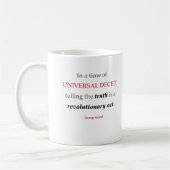 Orwell Wahrheits-Zitat-Tasse Kaffeetasse (Links)