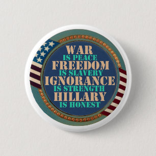 Orwell warnte uns vor Hillary Button